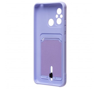 Чехол-накладка - SC304 с картхолдером для "Xiaomi Poco C55/Redmi 12C" (light violet) (220324)#2099761