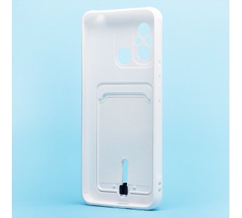 Чехол-накладка - SC304 с картхолдером для "Xiaomi Poco C55/Redmi 12C" (white) (220323)#2099847