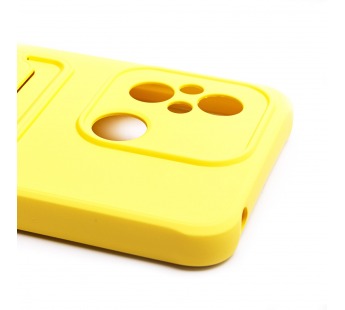Чехол-накладка - SC304 с картхолдером для "Xiaomi Poco C55/Redmi 12C" (yellow) (220322)#2099844