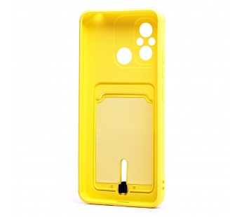 Чехол-накладка - SC304 с картхолдером для "Xiaomi Poco C55/Redmi 12C" (yellow) (220322)#2099845