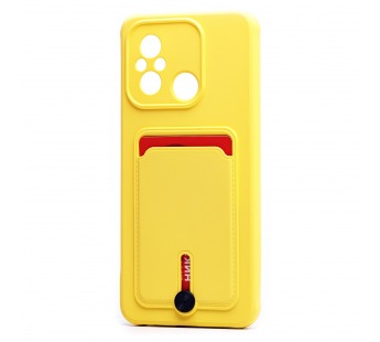 Чехол-накладка - SC304 с картхолдером для "Xiaomi Poco C55/Redmi 12C" (yellow) (220322)#2099846