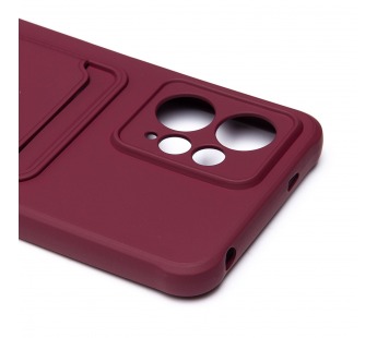 Чехол-накладка - SC304 с картхолдером для "Xiaomi Redmi Note 12 4G" (bordo) (220300)#2099840