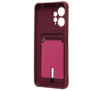 Чехол-накладка - SC304 с картхолдером для "Xiaomi Redmi Note 12 4G" (bordo) (220300)#2099841