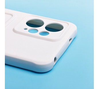 Чехол-накладка - SC304 с картхолдером для "Xiaomi Redmi Note 12 4G" (white) (220296)#1927029