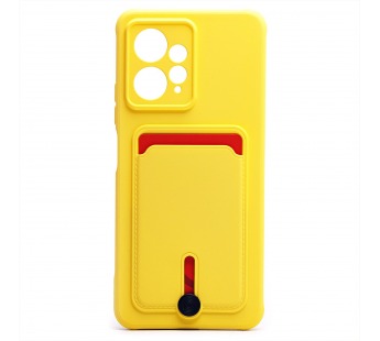 Чехол-накладка - SC304 с картхолдером для "Xiaomi Redmi Note 12 4G" (yellow) (220295)#1927030