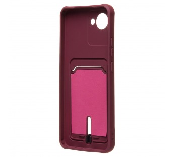 Чехол-накладка - SC304 с картхолдером для "Realme C30" (bordo) (220334)#2099828