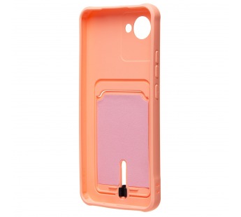 Чехол-накладка - SC304 с картхолдером для "Realme C30" (light pink) (220332)#2097280