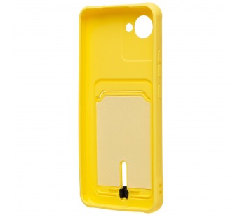 Чехол-накладка - SC304 с картхолдером для "Realme C30" (yellow) (220329)#2097279