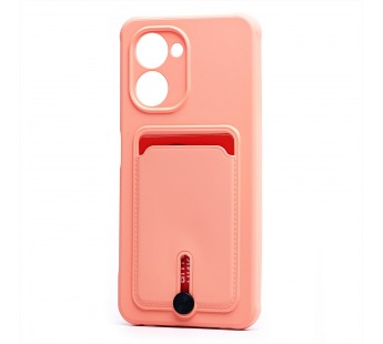 Чехол-накладка - SC304 с картхолдером для "Realme C33" (light pink) (220318)#2099823