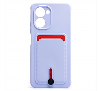 Чехол-накладка - SC304 с картхолдером для "Realme C33" (light violet) (220317)#1927002