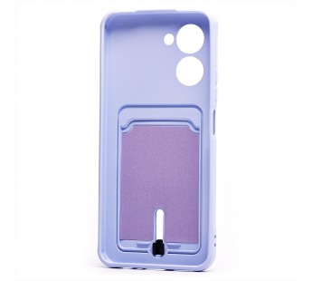 Чехол-накладка - SC304 с картхолдером для "Realme C33" (light violet) (220317)#2099819