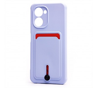 Чехол-накладка - SC304 с картхолдером для "Realme C33" (light violet) (220317)#2099820