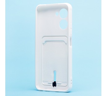 Чехол-накладка - SC304 с картхолдером для "Realme C33" (white) (220316)#2099817