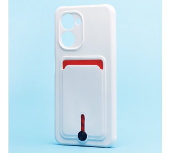 Чехол-накладка - SC304 с картхолдером для "Realme C33" (white) (220316)#2099818