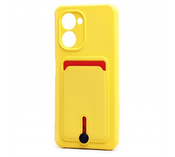 Чехол-накладка - SC304 с картхолдером для "Realme C33" (yellow) (220315)#2099815