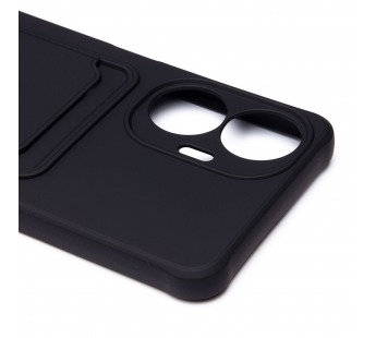 Чехол-накладка - SC304 с картхолдером для "Realme C55" (black) (220314)#2099811