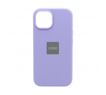 Чехол-накладка Silicone Case NEW с лого для Apple iPhone 15/6.2 (039) фиолетовый#1939637