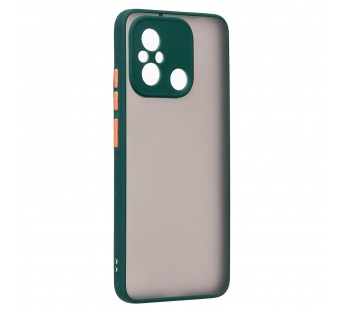 Чехол-накладка - PC041 для "Xiaomi Poco C55/Redmi 12C" (dark green/black) (220772)#2090003