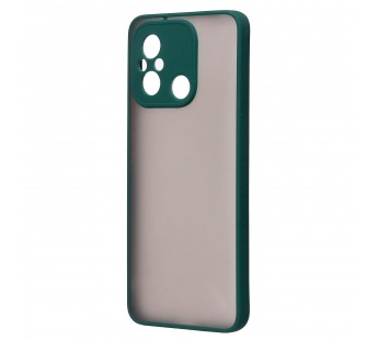 Чехол-накладка - PC041 для "Xiaomi Poco C55/Redmi 12C" (dark green/black) (220772)#2090004