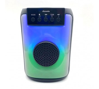 Портативная акустика Bluetooth Proda PD-S101 (LED/AUX/microCD/USB/FM/Li-Polymer 1200mAh/5W) Черная (с повреждением)#2052341