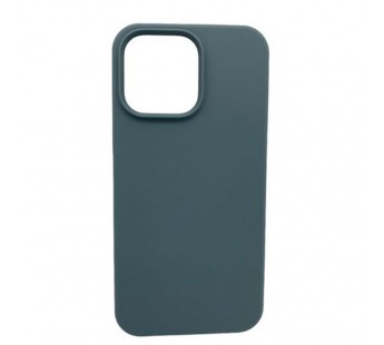 Чехол iPhone 15 Pro Max Silicone Case Full (No Logo) №58 в упаковке Серо-Зеленый#1925832
