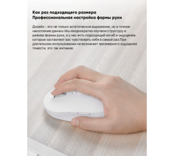 Беспроводная мышь Xiaomi Mouse Silent Edition (белый)#1926216