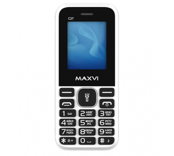 Мобильный телефон Maxvi C27 White (1,77"/0,3МП/600mAh)#1926416