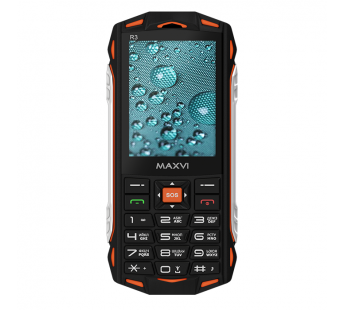 Мобильный телефон Maxvi R3 Orange (2,8"/1800mAh/IP68)#1926400