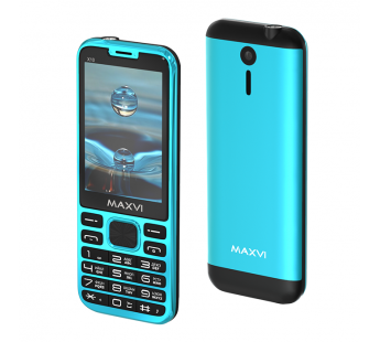 Мобильный телефон Maxvi X10 Aqua Blue (2,8"/0,3МП/1600mAh)#1926383