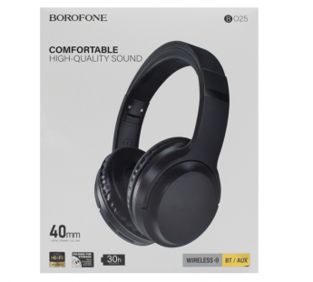 Накладные Bluetooth-наушники BOROFONE BO25 (черный)#1926630