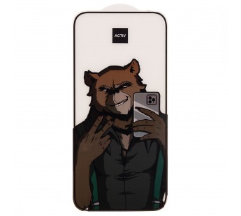 Защитное стекло Full Screen Activ Clean Line 3D для "Apple iPhone 15 Pro Max" (black)(219986)#1929340