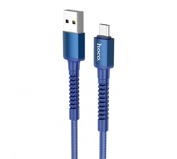 Кабель USB - micro USB Hoco X71 Especial 100см 2,4A (blue) (206192)#1928828