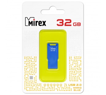 USB 2.0 Flash накопитель 32GB Mirex Mario, синий#1927809
