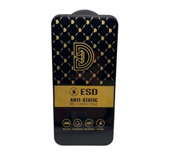 Защитное стекло iPhone 15 Plus (Golden Diamond ESD 0.4mm) тех упаковка Черное#2074650