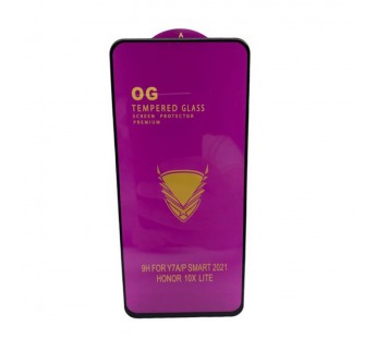 Защитное стекло Honor 10X Lite (2020)/Huawei P Smart (2021) (Golden Armor OG ESD) Черное#2074667