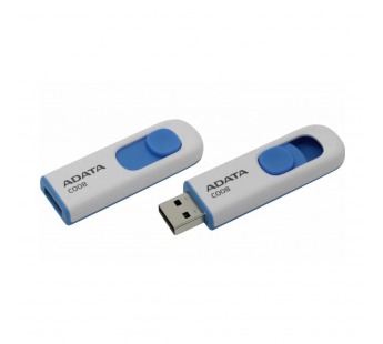 Флеш Диск A-Data 32GB Classic C008 AC008-32G-RWE USB2.0 белый/синий [21.09], шт#1927885