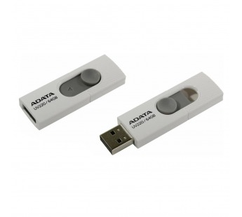 Флеш Диск A-Data 64GB UV220 AUV220-64G-RWHGY USB2.0 белый/серый [21.09], шт#1928637