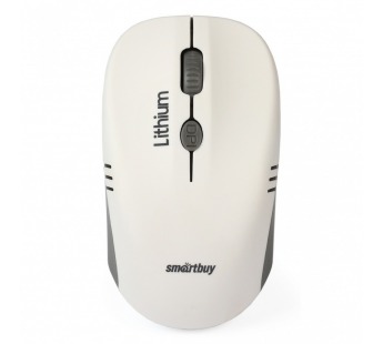Беспроводная мышь с зарядкой от USB SMARTBUY 344 бело-серая#2141391
