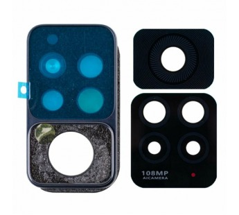 Стекло камеры для Xiaomi Redmi Note 11 Pro 4G (2201116TG) в сборе с рамкой Черный#2077165
