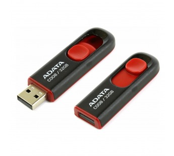 Флэш накопитель USB 32 Гб A-Data C008 (black/red) (222581)#1929327
