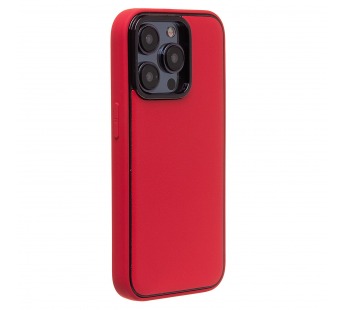 Чехол-накладка - PC084 экокожа для "Apple iPhone 14 Pro" (red) (219681)#1930401