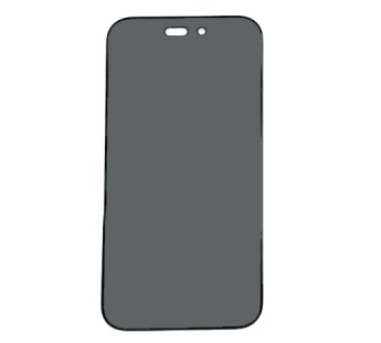 Защитное стекло iPhone 14 Pro Max (Full Glue Антишпион/Приватное) тех упаковка Черное#1931715