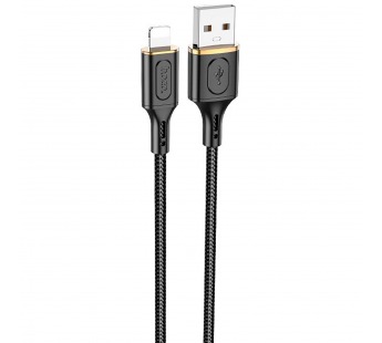 Кабель USB - Apple lightning Hoco X95 Goldentop 100см 2,4A  (black) (220644)#1938764