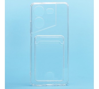 Чехол-накладка - SC276 с картхолдером для "Tecno Pova 5" (transparent) (221272)#2092626