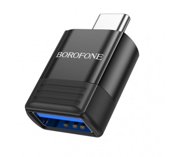 Адаптер Borofone BV18 "OTG" (Type-C (m) - USB 3.0 (f)) черный#1934728