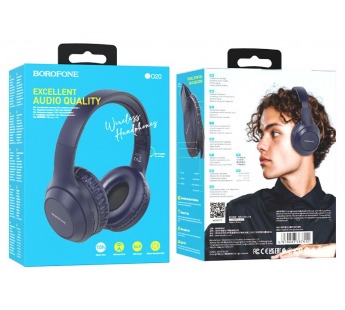 Bluetooth-наушники полноразмерные Borofone BO20 (повр. уп.) (blue) (224570)#1942342