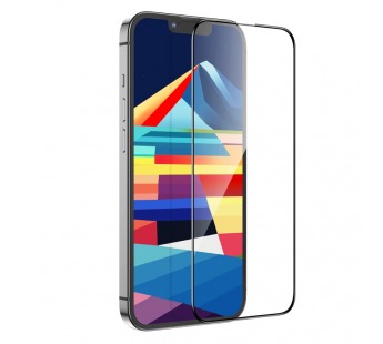 Защитное стекло Hoco A12 Plus IPhone 15,  ударопрочное, усиленные края, цвет черный#2102537