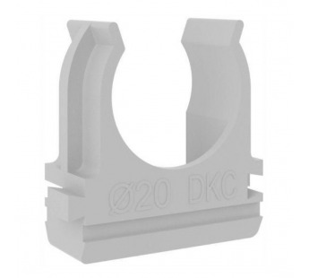 Держатель с защелкой DKC d=20 мм, серый (51020M), шт#2130785