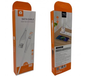 Кабель USB - Lightning (для iPhone) WUW X196 1m 2.4A Белый#2068140