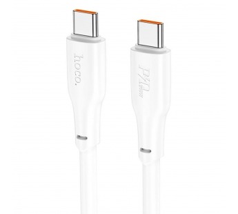 Кабель Type-C - Type-C Hoco X93 Force 240W 100см 5A  (white) (220674)#2141627